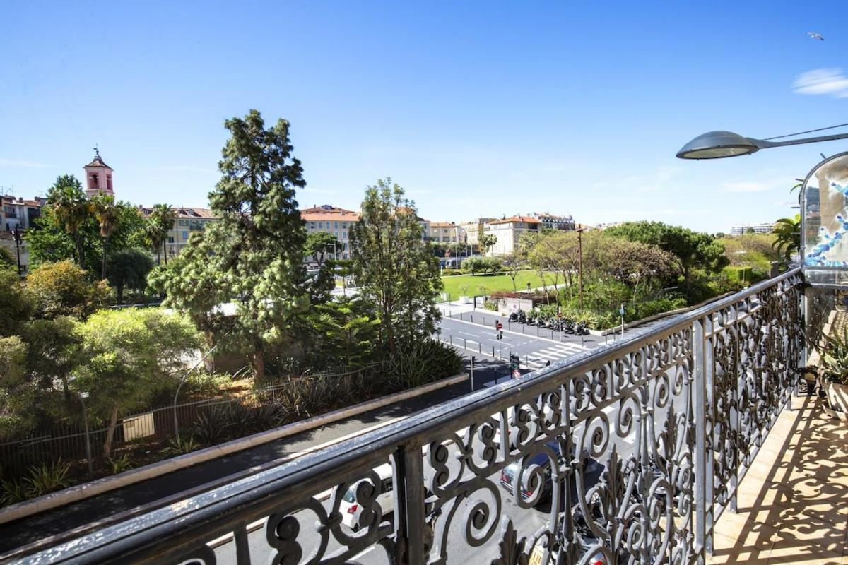 Balcon Vue Coulee Verte. Luxe Plein Coeur De Nice Bagian luar foto